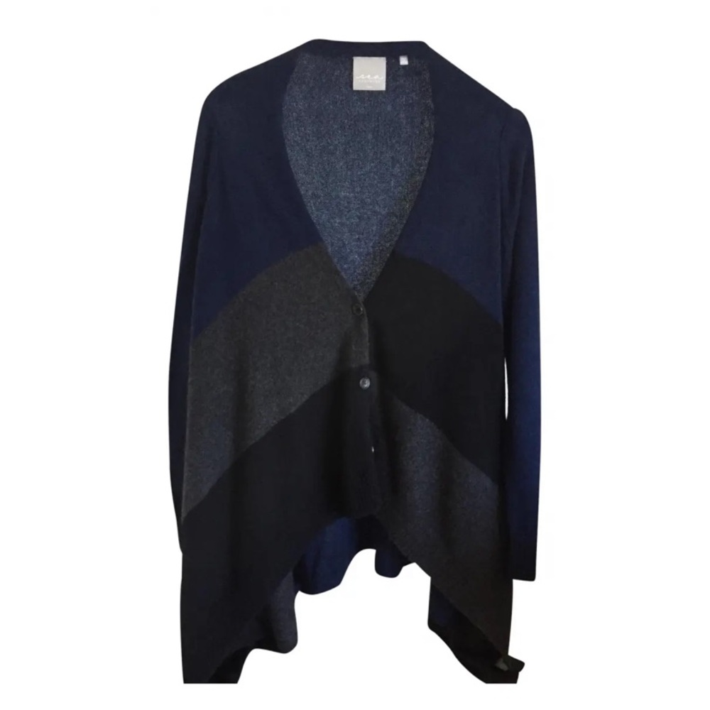 Sea oversized color block high low cashmere sweater